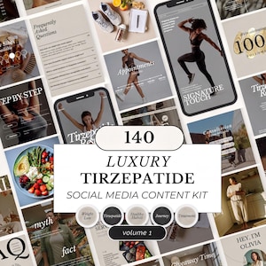 Tirzepatide Instagram Templates - Medical Weight Loss Posts