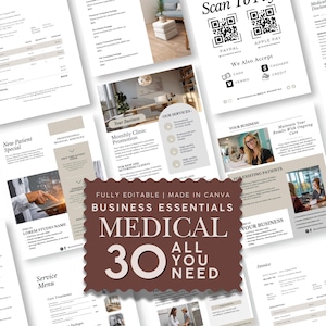 Klinikformulärspaket: Patientintag, samtycke och medicinska mallar (Canva)