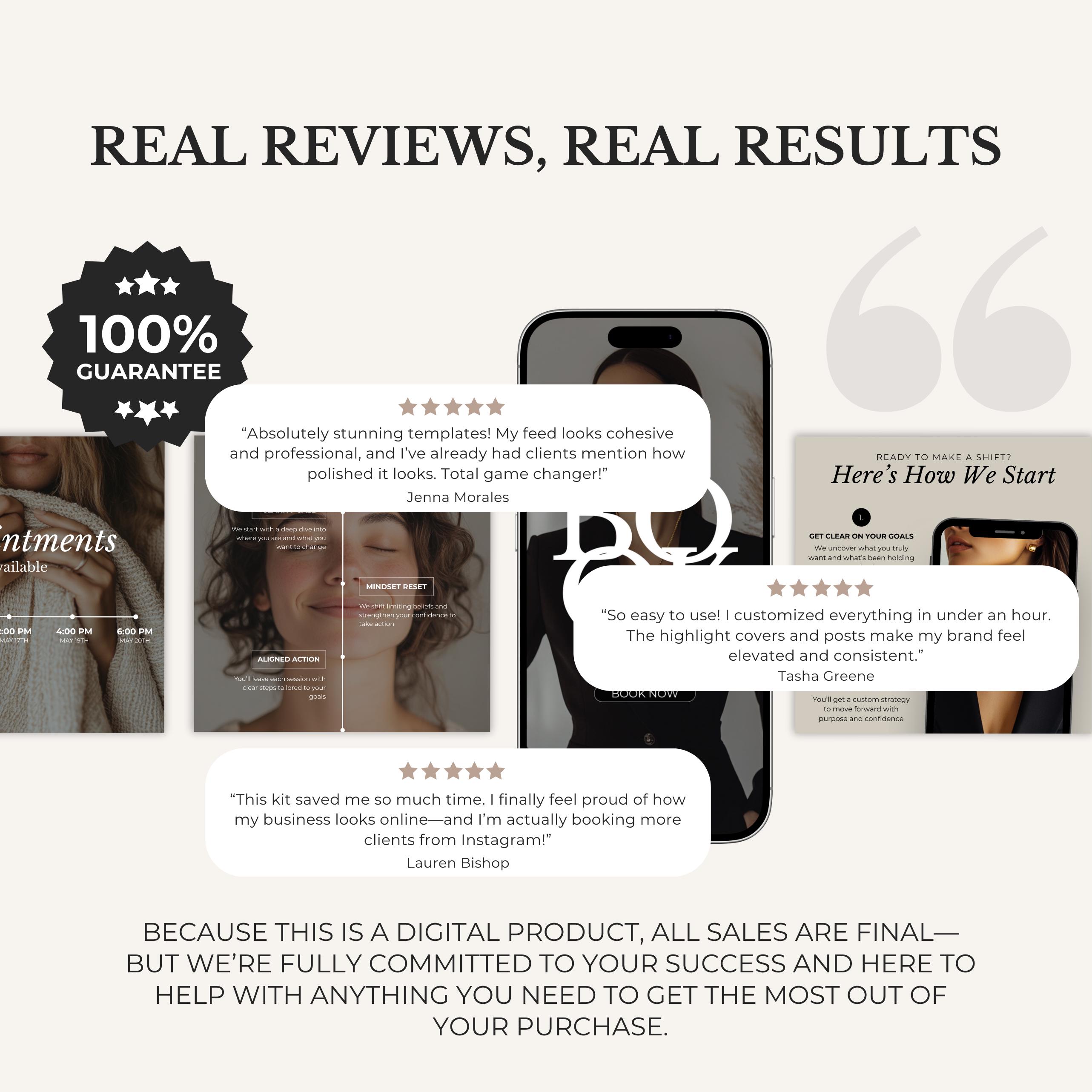 Life Coach Instagram Templates: Luxury Canva Social Media Content ...