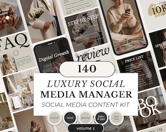 Modelos para Instagram para Gestão de Redes Sociais | Posts, Stories e Capas de Destaques do Canva para SMM