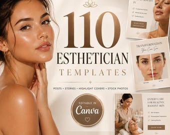 Skincare Social Media Kit - Esthetician Facial Post Templates