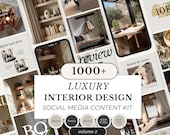 Interior Designer Instagram Templates | Canva Social Media Posts Stories & Highlight Covers