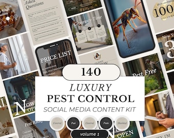 Pest Control Instagram Templates: Service Posts, Stories & Stock Photos (Canva)