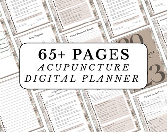 Acupuncture Planner Template: TCM Practice Management (Digital Download)