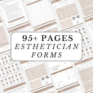 Esthetician Forms Bundle: Client Intake & Consent (96 Pages)