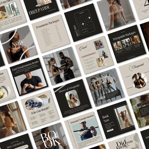 Professional Tirzepatide social media template featuring modern medical design for weight loss clinics