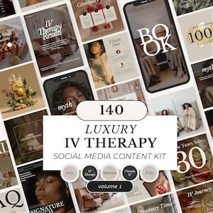 IV Therapy Instagram Templates: Mobile IV Hydration Service Posts (Canva)