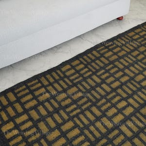Rustic Home Decor, Wool & Jute Kilim Dhurrie, Boho Area Rug, Traditional Indian Area Rug, Decorative Flatweave Carpet, Southwestern Kilim