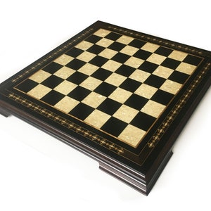 Handmade Massive Chess Board Dark 59 cm (23.4")