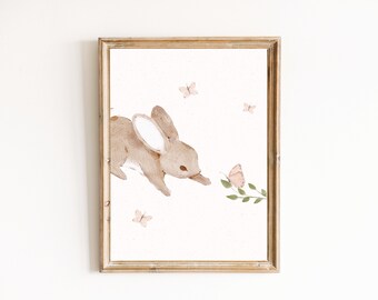 Poster | Hase | Schmetterling | Waldtiere | A5  A4  A3