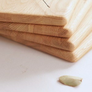 Premium cutting board this is where DADDY crumbles 100% FSC® certified oak wood Customizable LYDIA image 8