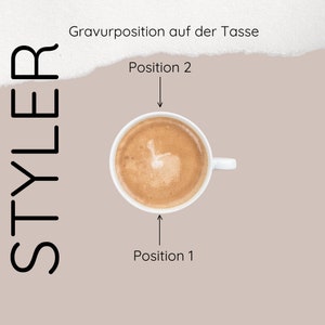 Personalisierte Tasse Gravierte Keramiktasse mit matter Oberfläche und rustikalem Touch in pastellweiß gesprenkelt STYLER Bild 10