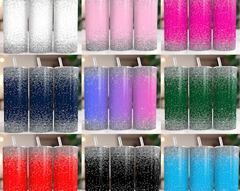 Glitter Tumbler Wrap Bundle 20 oz Skinny Straight Tumbler Sublimation Design, Instant Digital Download ONLY PNG Tumbler Sublimation Bundle