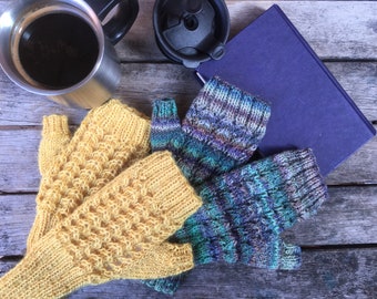 Mizzle Mitts knitting pattern PDF