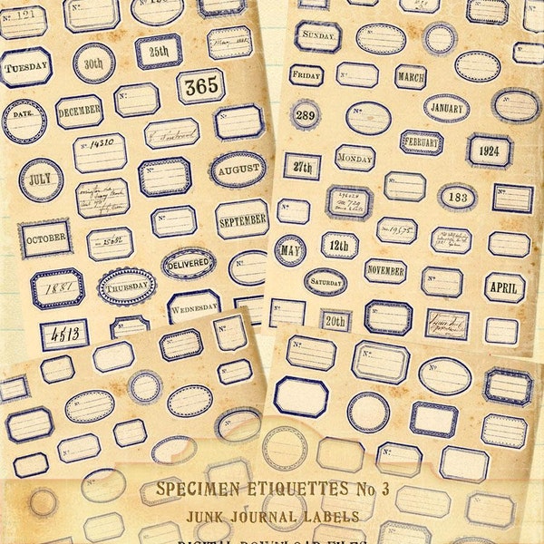 Old Receipts With Red Florish, Printable Vintage Receipts, Old Invoices ...