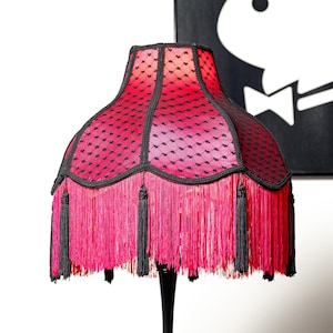 Very Sexy Lace Lampshade | Heart Lace Fabric | Victorian Style