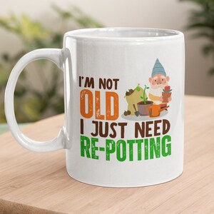 Gardening Gifts For Her, Gardening Gifts For Men, Gift For Gardener, Garden Gnome Mug, 11oz Mug, Coffee Mug Gift, Funny Gardening Gifts