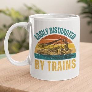 Train Mug, Train Gifts For Men, Train Gifts For Dad, Coffee Mug Gift, Railway Gifts, Funny Mugs For Men, Tea Mug, 11oz Mug, Train Gifts