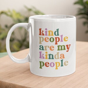 Birthday Mug, Coffee Mug Gift, Mugs For Women, Kindness Gifts, Groovy Mug, 70s Design, Flower Power Mug, 11oz Mug, Tea Mug