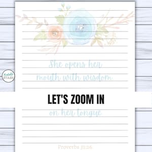Mothers Day Printable Printable Stationery Proverbs Scripture ...