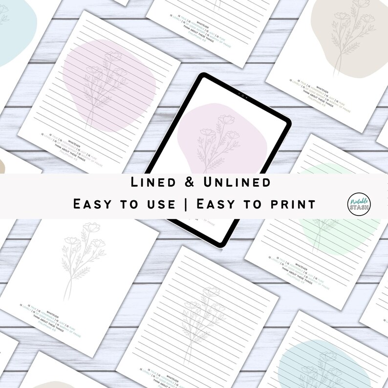 Printable Stationery Christian Stationery Set Writing Paper Notes Page ...