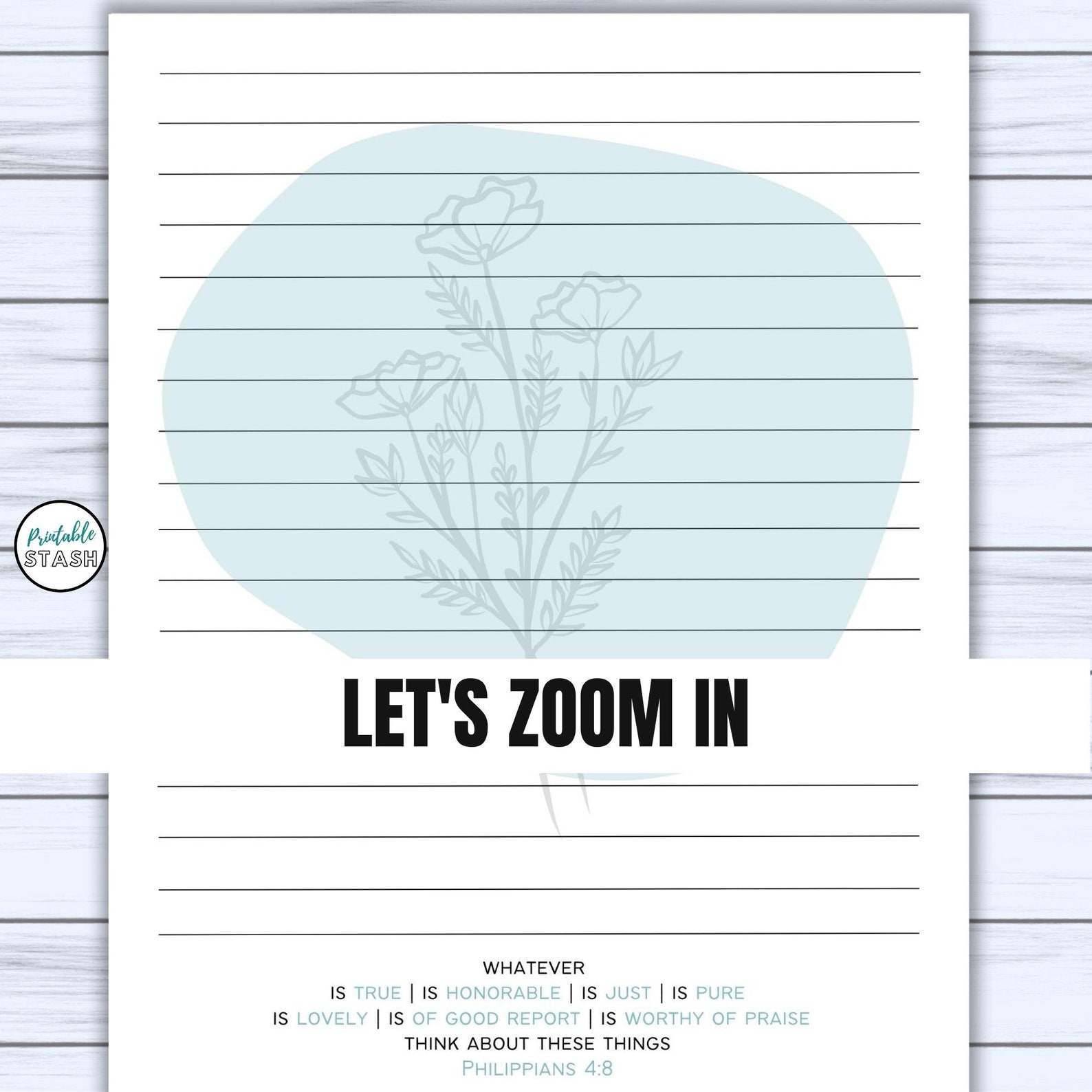 Printable Stationery Christian Stationery Set Writing Paper Notes Page ...
