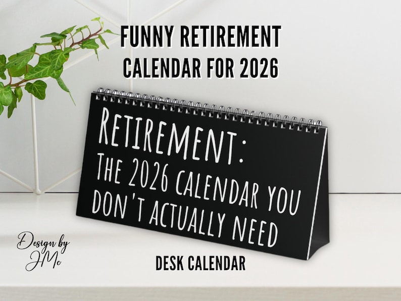 Calendario de escritorio para la jubilación 2026, regalo divertido para hombres y mujeres, regalo de oficina original para compañeros de trabajo, regalo divertido de despedida para la oficina. imagen 1