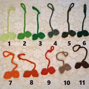 Bijoux amovibles pour cheveux et casque Plantes au crochet image 2