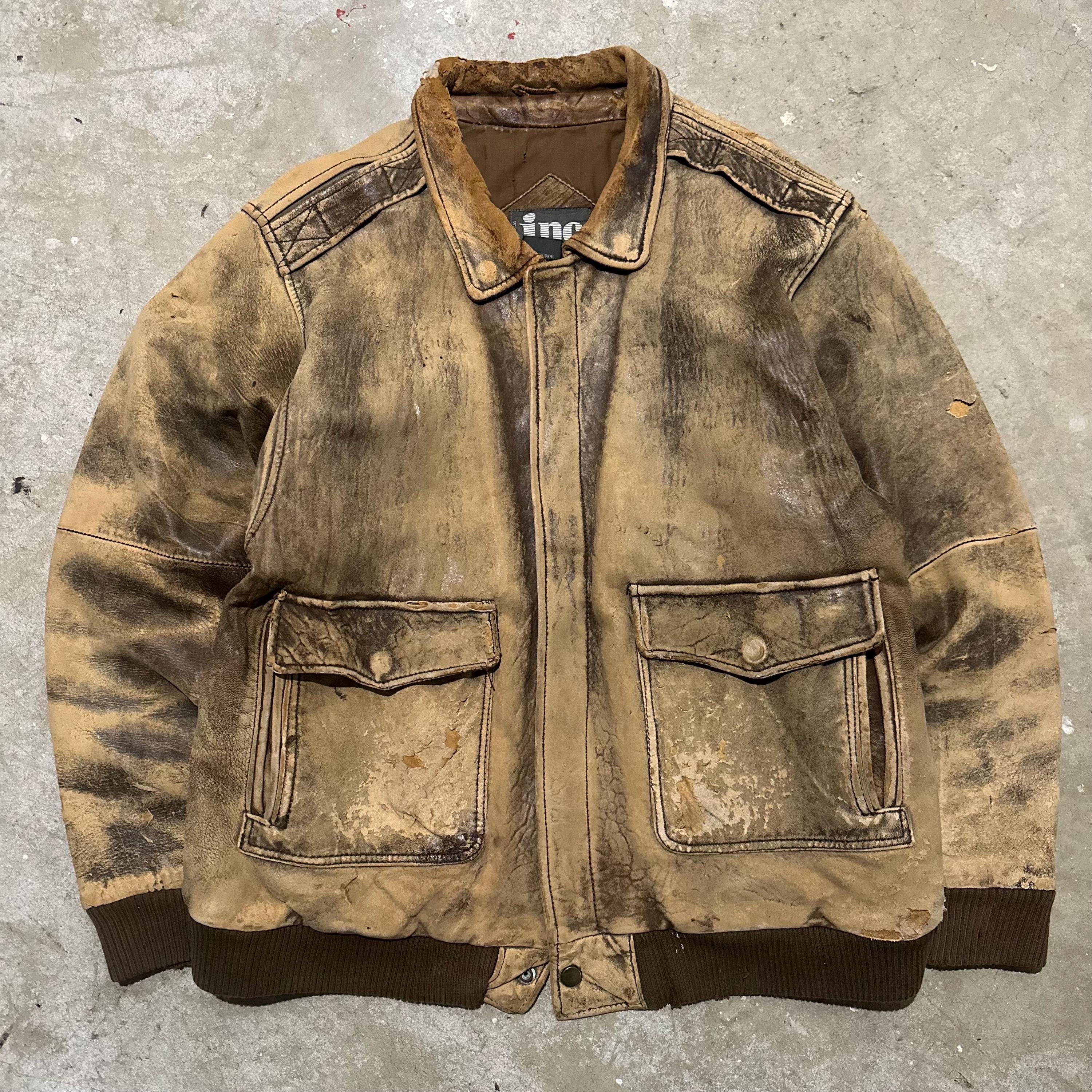 ジャケット・アウター OLD Banana Republic G1 A2 Flight JKT XL OLD Banana Republic G1 A2 Flight JKT XL Vintage leather bomber