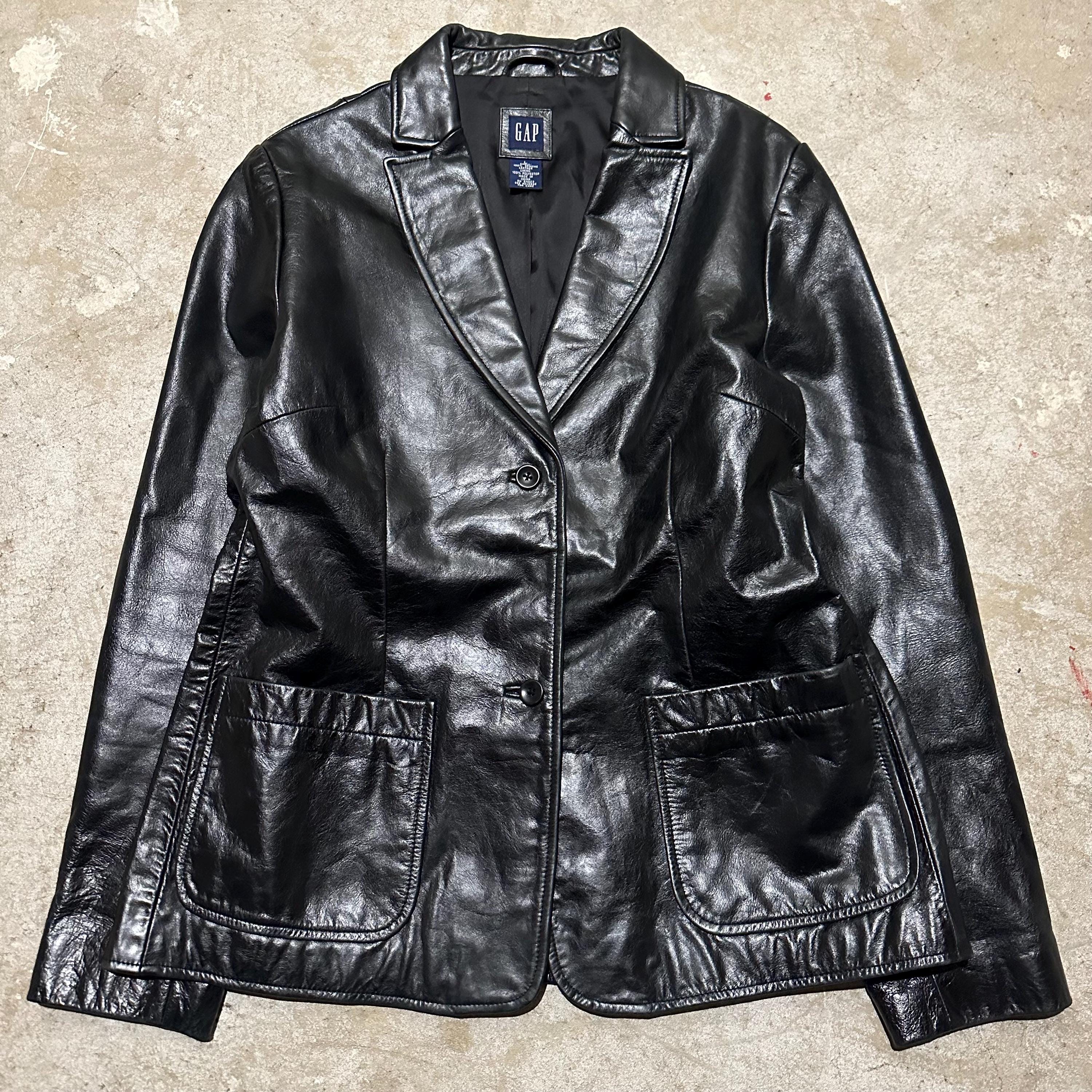 Vintage Gap Leather Jacket - Etsy Canada