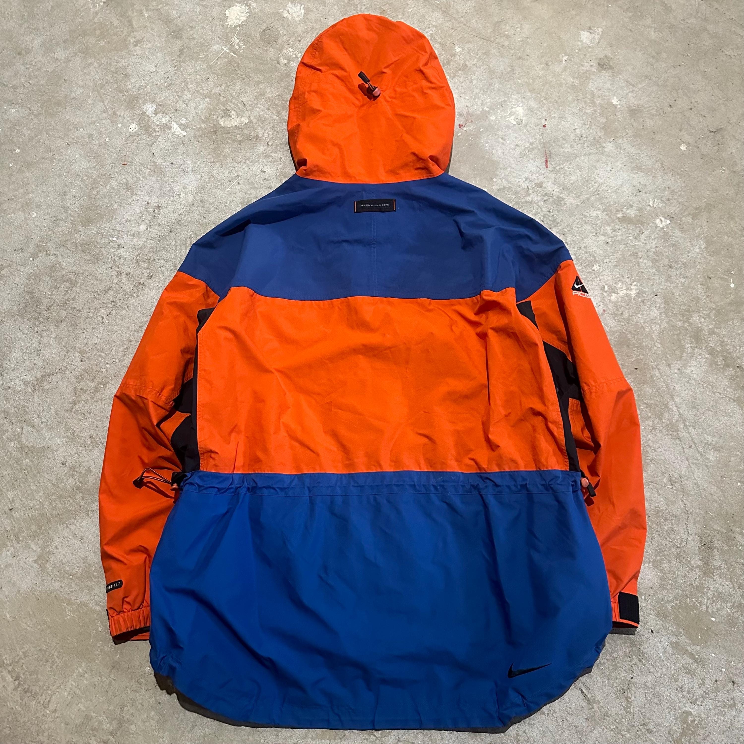 [BLUEさん]Nike ACG Mountain Parker 90s Vintage 90s Nike ACG Mountain Parka Jacket Size M Blue
