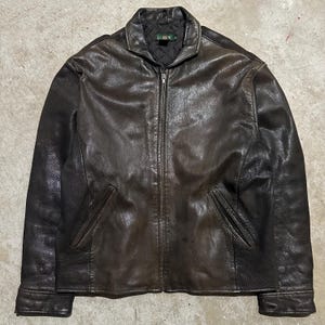 J.crew Leather Jacket - Etsy