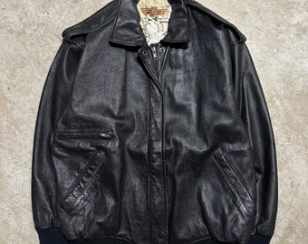 Vintage 90's / Y2K Giacca Gallery Faux Fur Trim Faded Denim
