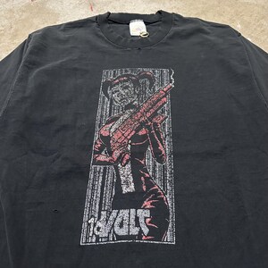 Maglietta vintage anni '90 da 16 volt con logo sbiadito e logo sbiadito Anime Girl Hookups Skate Style Box Tour Tee Taglia Large Streetwear Basic