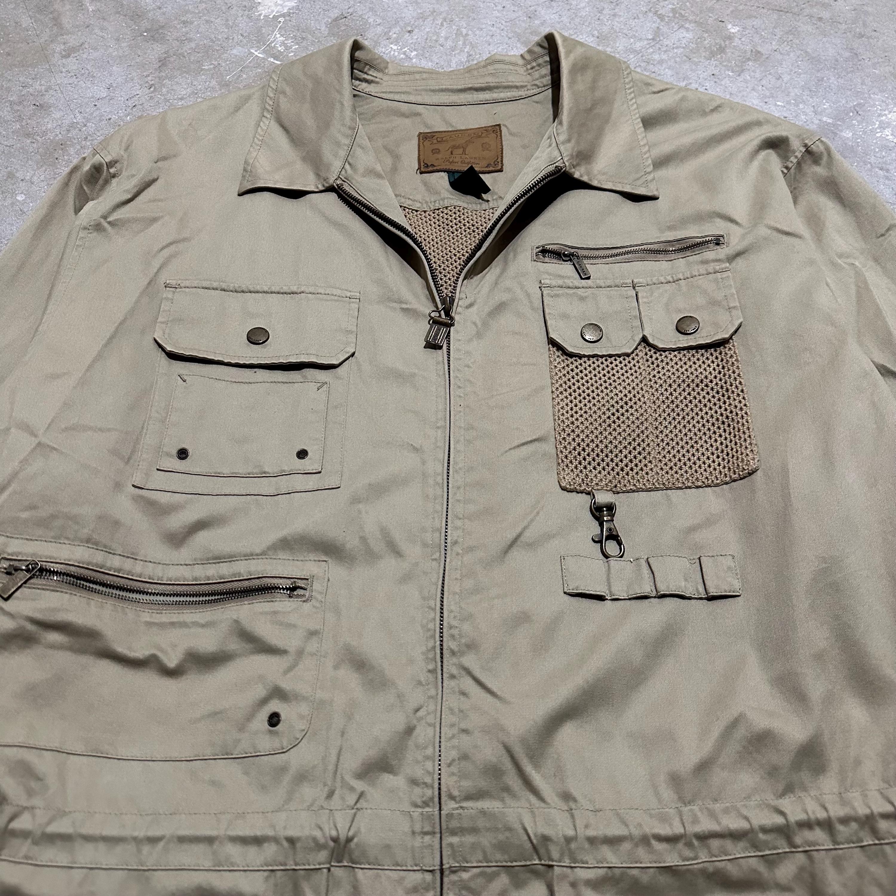 Vintage 90s Polo Ralph Lauren Safari Chore Jacket - Khaki 