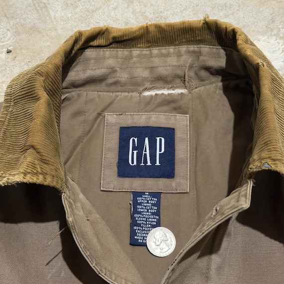 Vintage 90’s Gap Basic Brown Canvas Jacket Utilit… - image 6