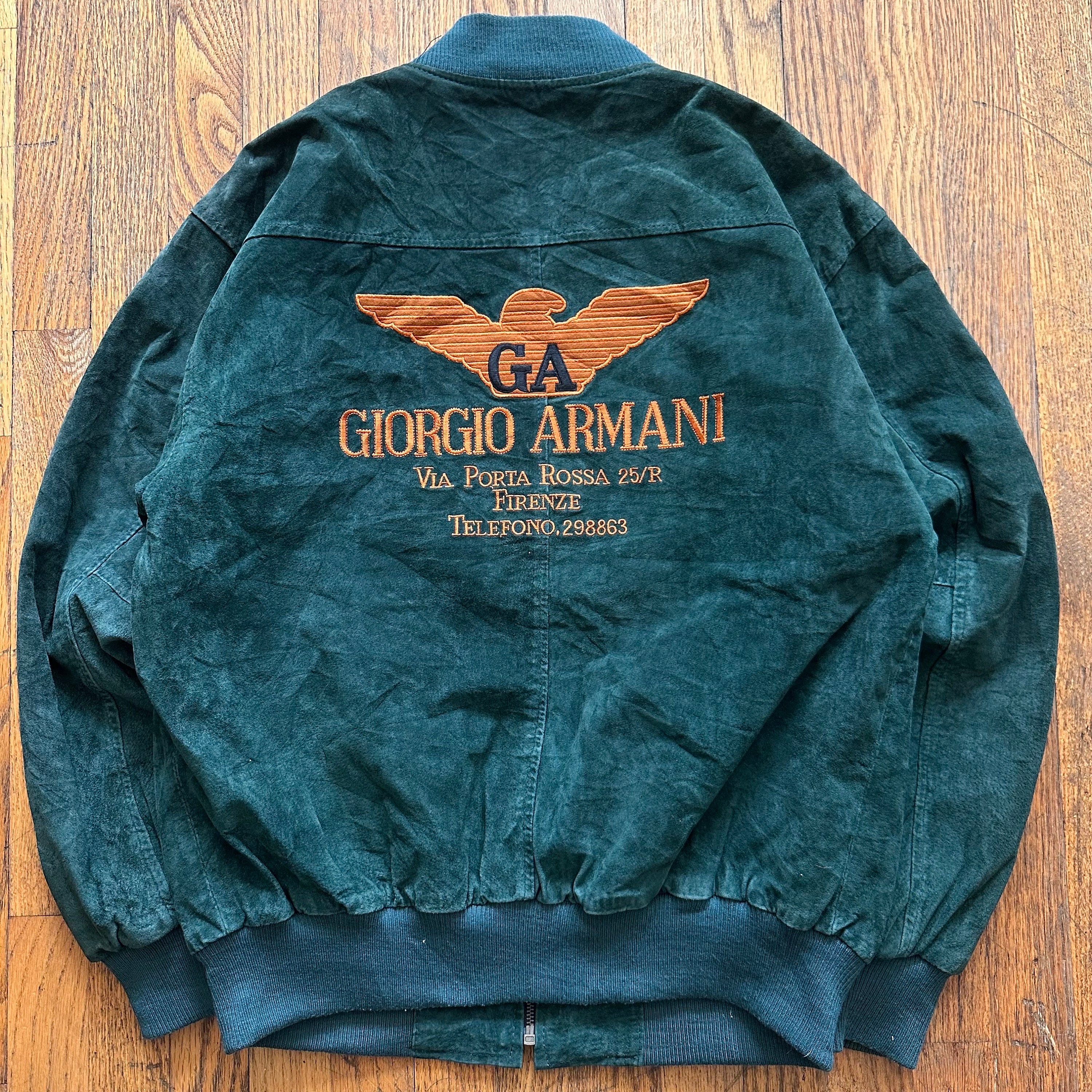 Giorgio armani bomber jacket deals