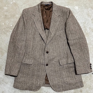 70-80s vintage　Nep Tweed Classical Coat Vintage 70s-80s Raleigh's Halston Designer Collection Tweed