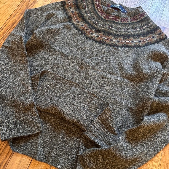 Vintage 90’s Polo Ralph Lauren Hand Knit Sweater … - image 2