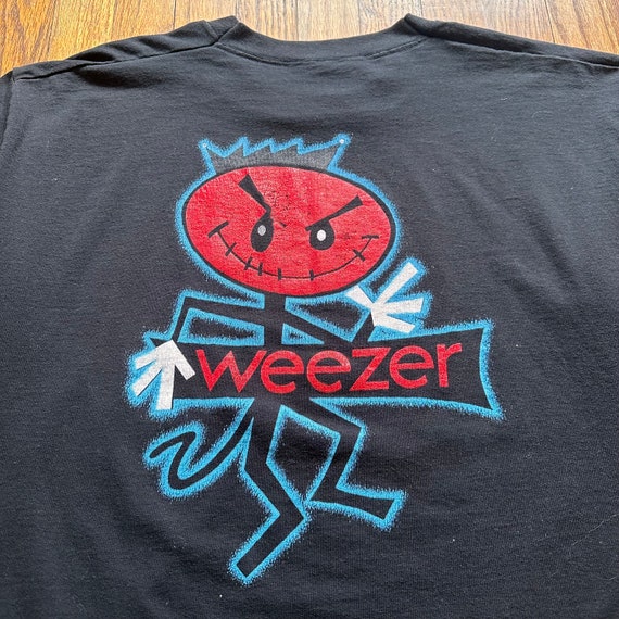 Vintage 90’s Weezer Rock Band Tee Doubke Sided Si… - image 2