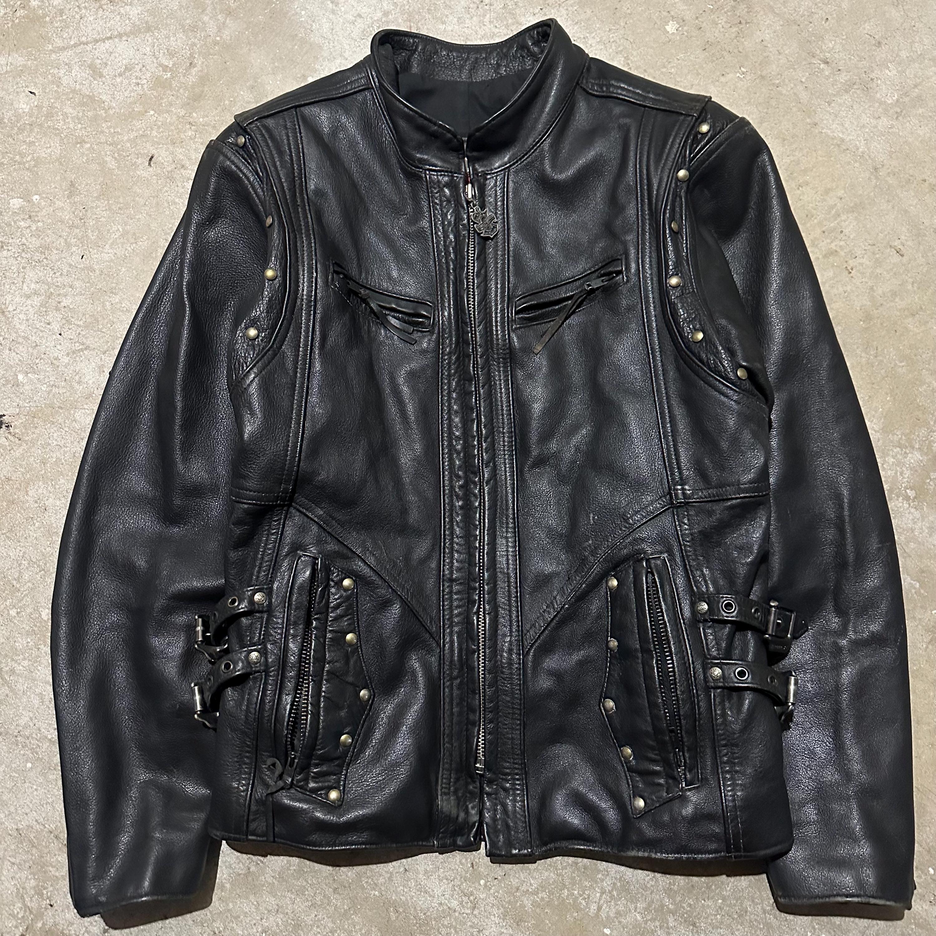 ⭐️90s⭐️ HARLEY DAVIDSON 山羊革　ライダースジャケット　美品 Womens 90's Leather Harley Jacket - Etsy
