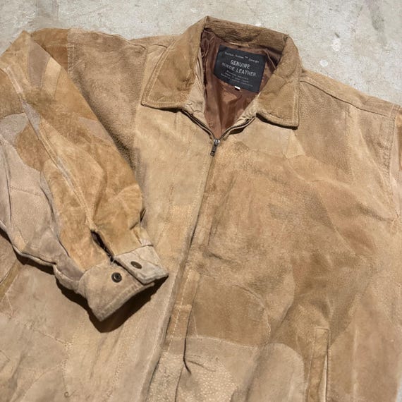 Vintage 90’s Italian Stone Patchwork Basic Brown … - image 3