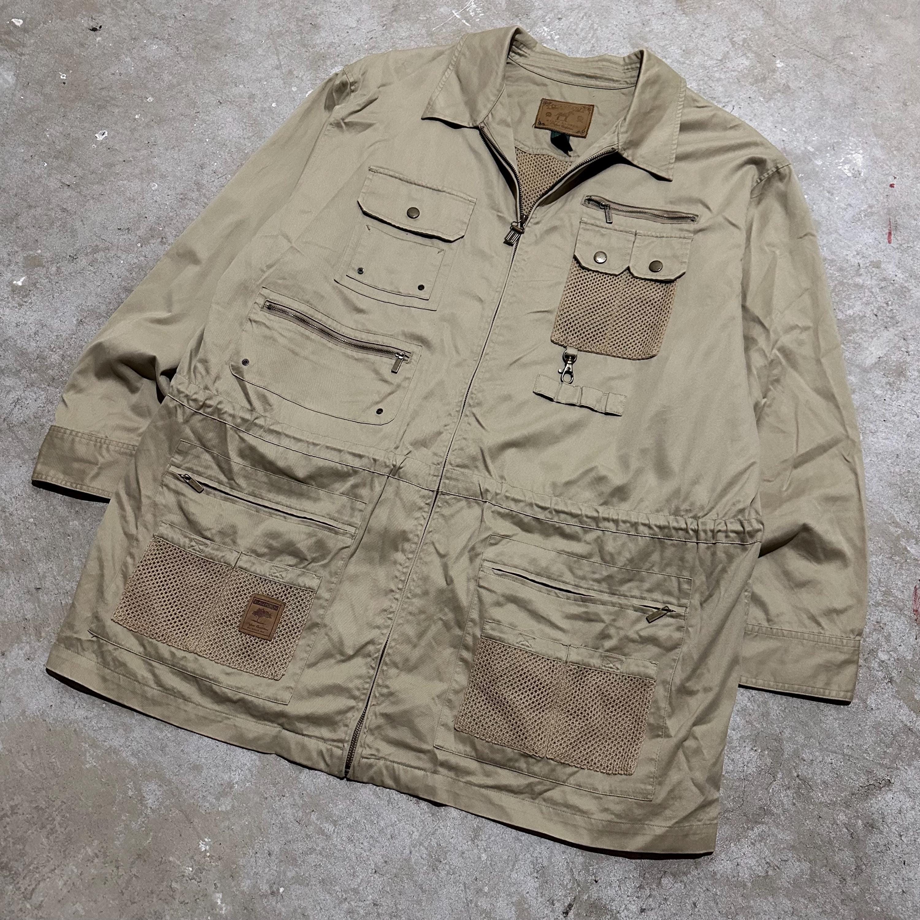 90s Polo ralph lauren tin cloth hunting jacket large
