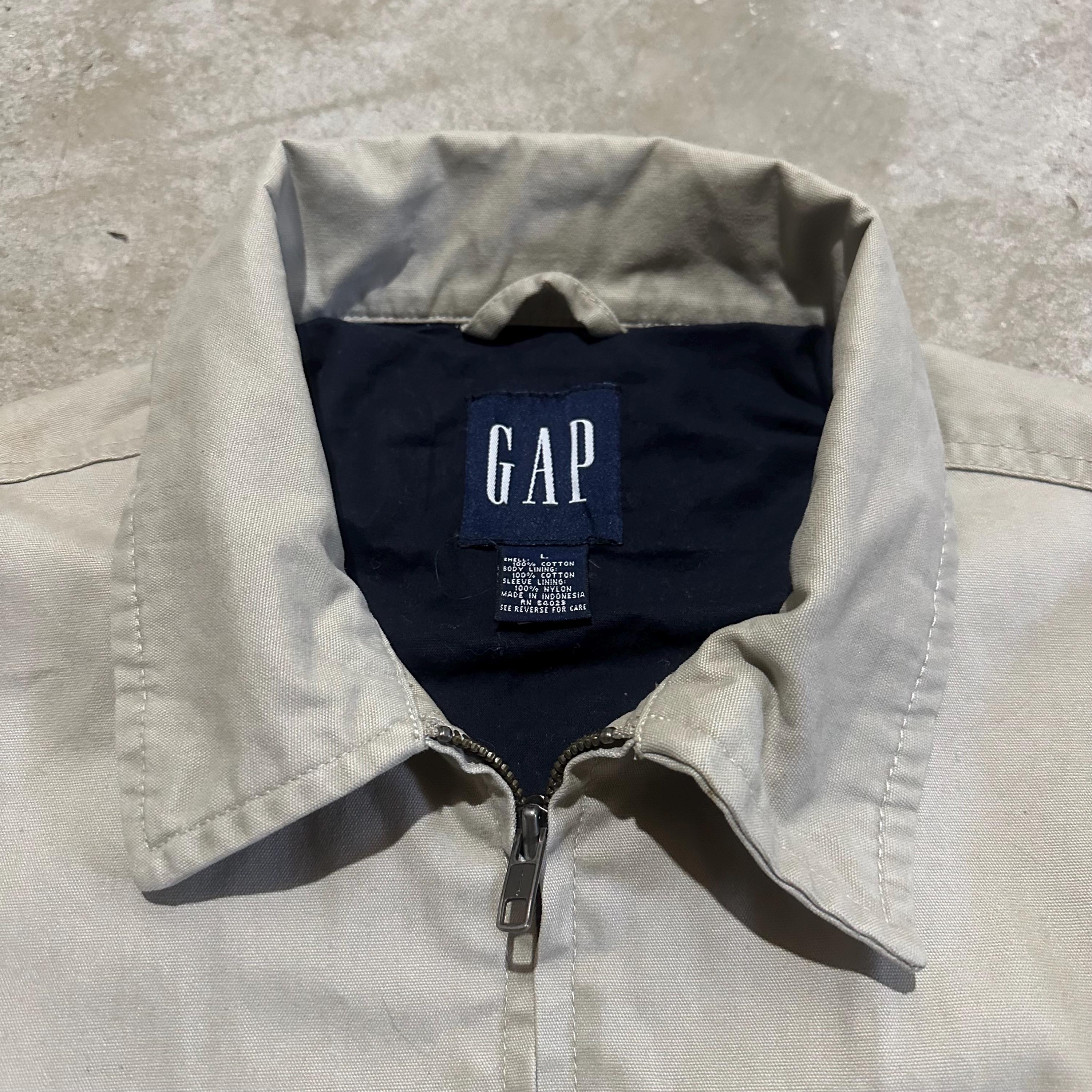 ジャケット・アウター 90s OLD GAP Khaki Harrington Jacket Vintage Gap Corduroy Full Zip Harrington Jacket Sz 2XL Plaid