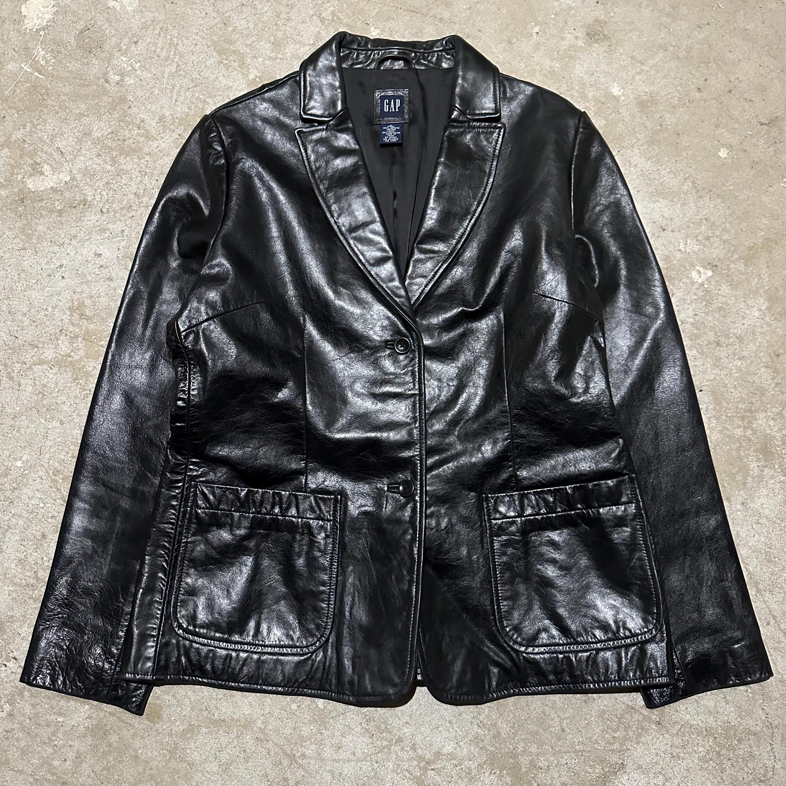 ジャケット・アウター 90s 00s Old Gap \"Leather Jacket\" 90s GAP leather zip up jacket | sui & shara