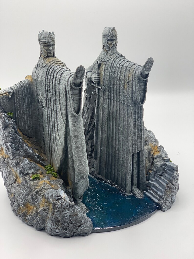 Seigneur des anneaux argonath statue diorama 20 cm 38 cm Etsy France