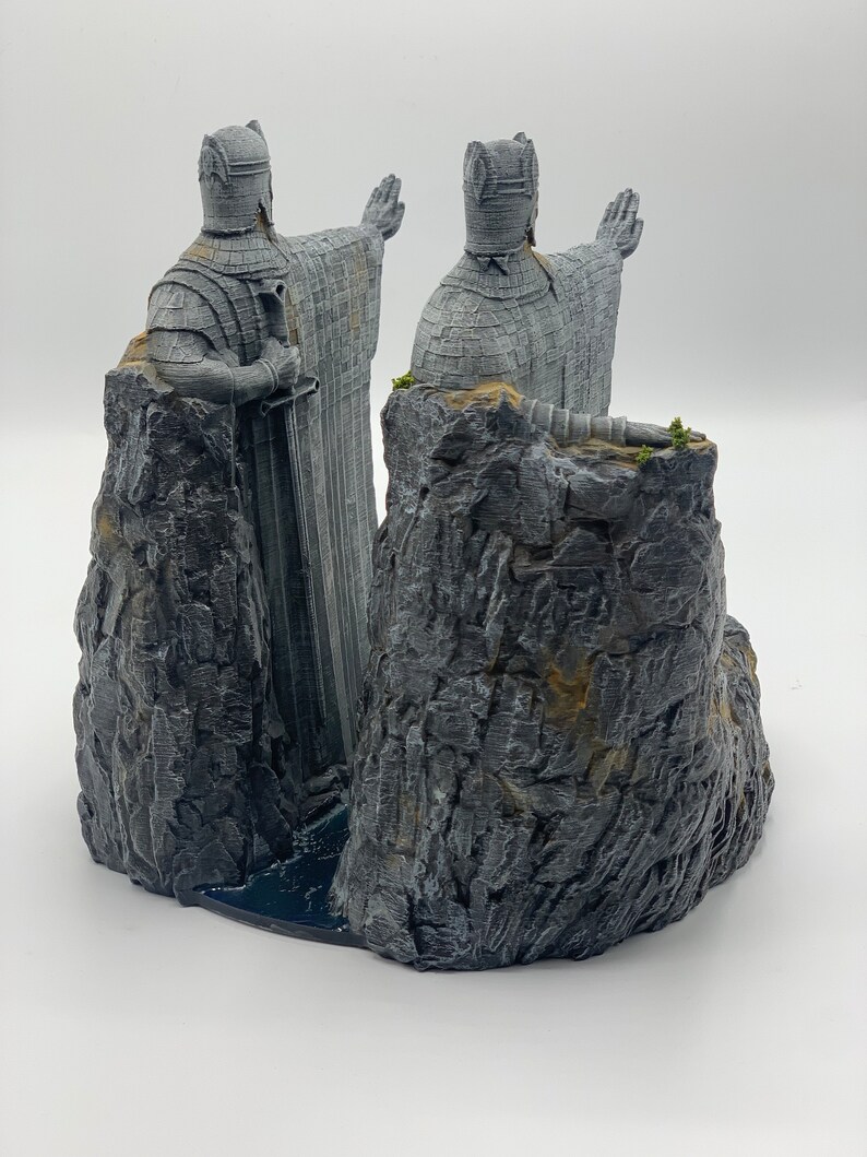 Seigneur des anneaux argonath statue diorama 20 cm 38 cm Etsy France