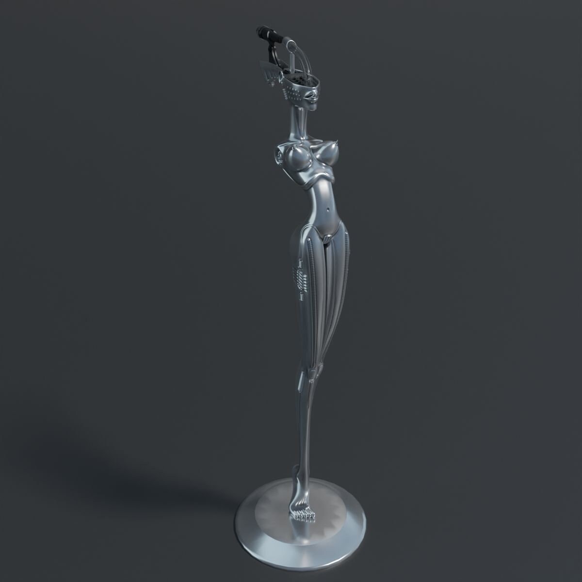 H.R. Giger Statue Microphone Stand Korn bitch Etsy