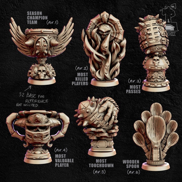 Trophies or Marker - MGpix - Fantasy Football / dungeons and dragon / pathfinder / tabletop game / bloodbowls / blood gout