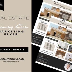 Real Estate Coming Soon Flyer • Real Estate Listing Flyer • Real Estate Flyer • Real Estate Template • Canva Template